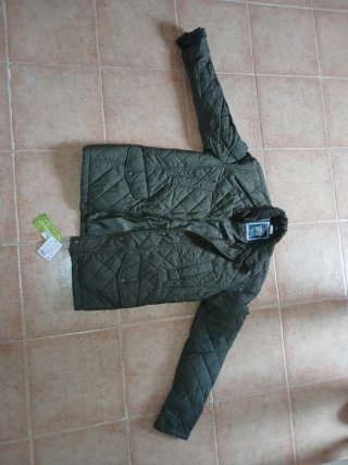 Chaqueta acolchada hombre verde militar