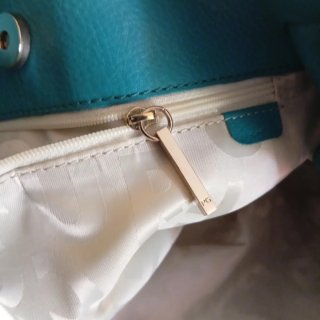 Bolso Purificación García Piel Turquesa