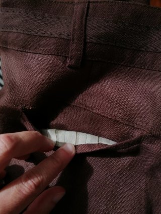 Pantalones 100% lino Mango, T42