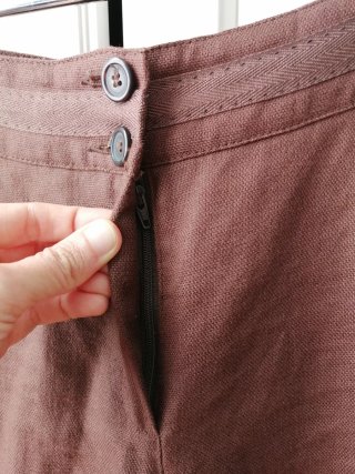 Pantalones 100% lino Mango, T42