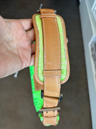 Bolso Pedro del Hierro verde y marrón 30 cm