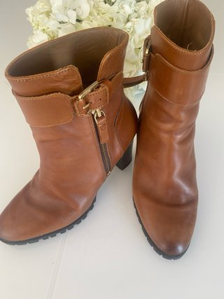 Botines Massimo Dutti Piel Marrón Talla 36