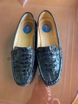 Zapatos Flex & Go Negros Cocodrilo