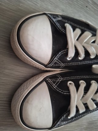 Zapatillas de tela negras talla 35