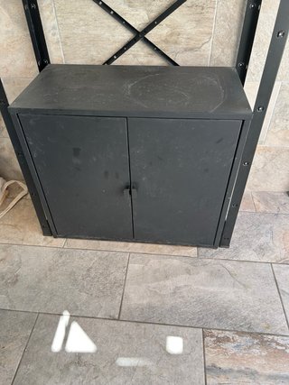 Estantería Bror Ikea Negra y Madera