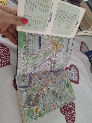 Libro "Guía de Roma de Lonely Planet."