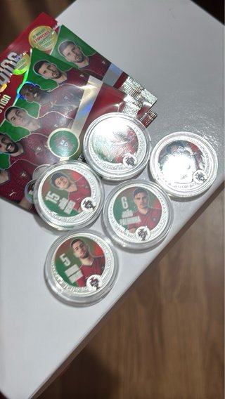5 Moedas Seleção Portuguesa Futebol Icoins
