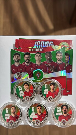5 Moedas Seleção Portuguesa Futebol Icoins