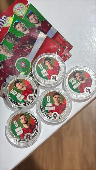 5 Moedas Seleção Portuguesa Futebol Icoins