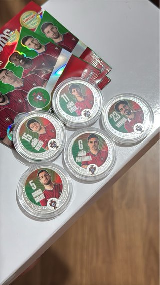 5 Moedas Seleção Portuguesa Futebol Icoins