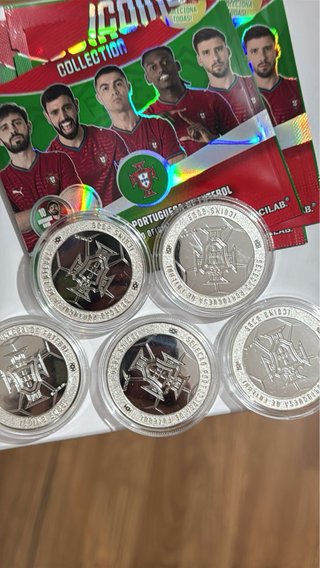 5 Moedas Seleção Portuguesa Futebol Icoins