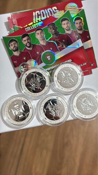 5 Moedas Seleção Portuguesa Futebol Icoins