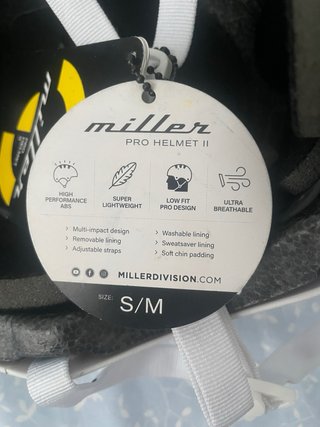 Casco Miller Blanco Talla S/M Nuevo