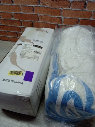 Materassino in schiuma viscoelastica Amazon Basics, 90 x 190 cm, 5 cm, bianco