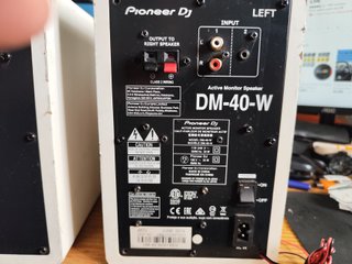 PIONEER DM-40-W  DJ (532)altavoces, leer