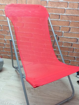 Tumbona Plegable Roja