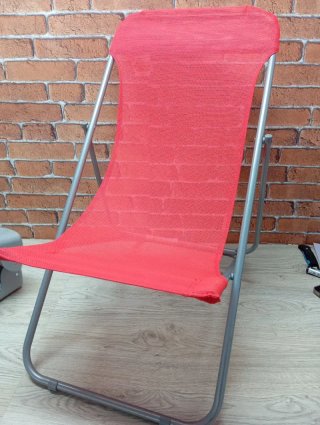 Tumbona Plegable Roja