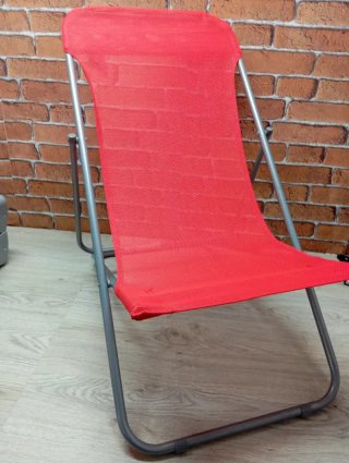 Tumbona Plegable Roja