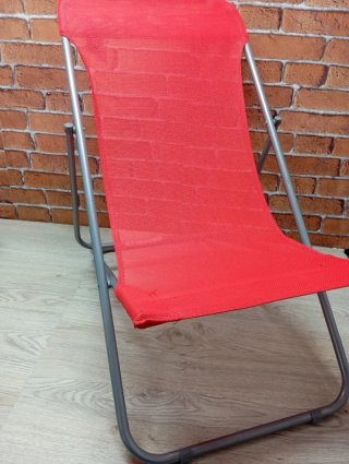 Tumbona Plegable Roja