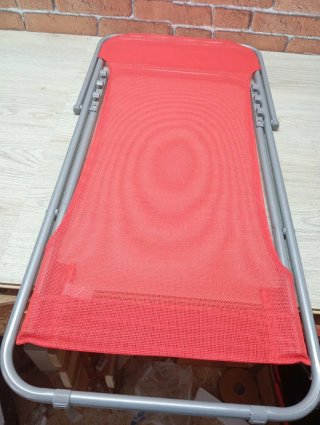Tumbona Plegable Roja