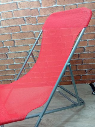 Tumbona Plegable Roja