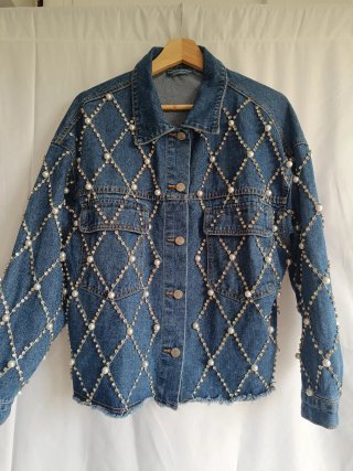 Chaqueta vaquera pedrería