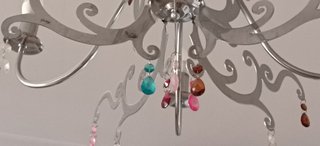Lámpara colgante elegante con cristales