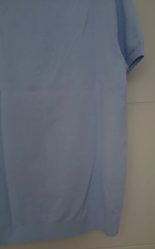 Polo Massimo Duti manga corta azul