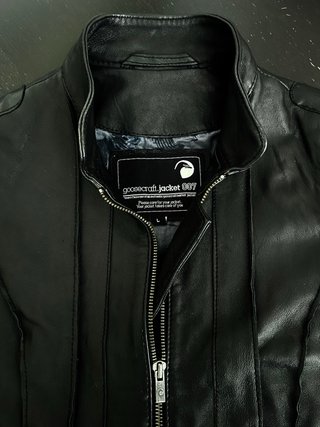Chaqueta Cuero Ovino Goosecraft Negra