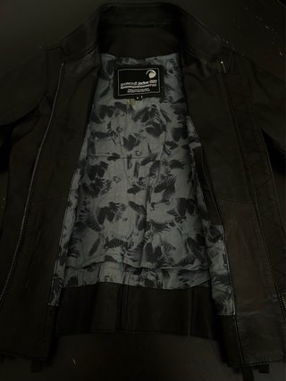 Chaqueta Cuero Ovino Goosecraft Negra