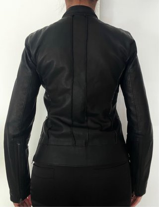 Chaqueta Cuero Ovino Goosecraft Negra