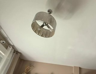 Lámpara de techo diseño árbol plateada