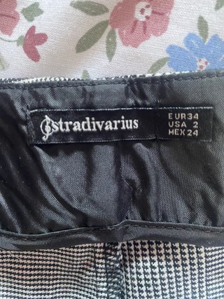 Falda pantalón cuadros botones