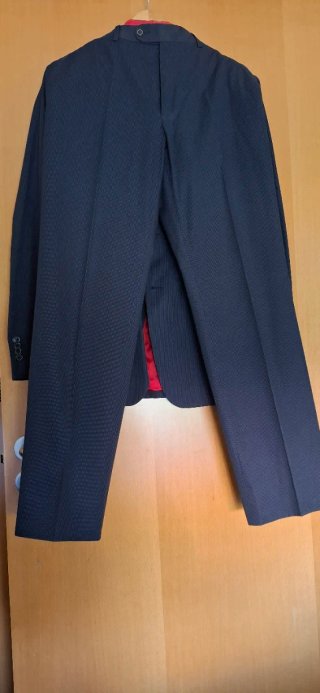 Traje Carolina Herrera Talla 38 Negro/Rojo