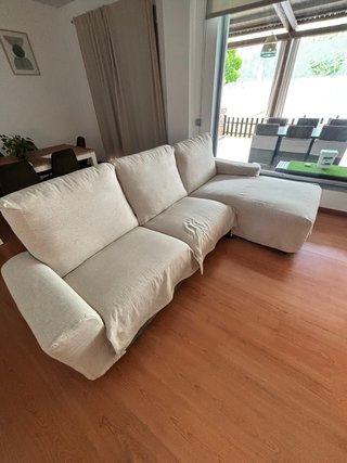 Sofá chaise longue eléctrico 4 plazas