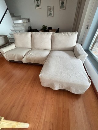 Sofá chaise longue eléctrico 4 plazas
