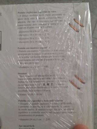 Nuovo set pentole acciaio AMC 25 pezzi