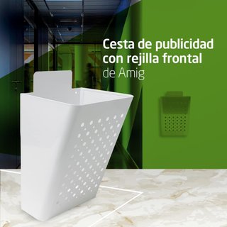 Amig cesta publicidad acero rejilla exterior
