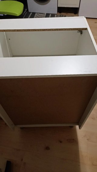 Mueble bajo cocina melamina blanco