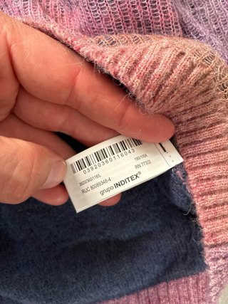 Jersey Zara degradado rosa y morado