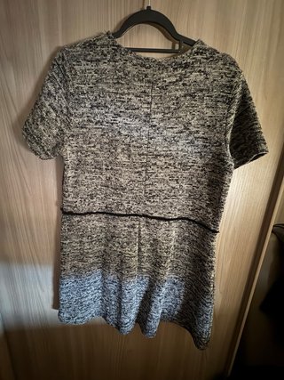Vestito corto con bottoni dorati