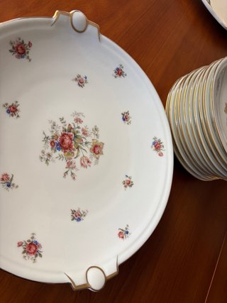 SET DE POSTRES PORCELANA FRANCESA ANTIGUA LIMOGES