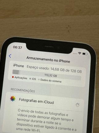 iPhone 11 Branco 128Gb com Caixa