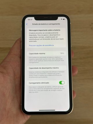 iPhone 11 Branco 128Gb com Caixa