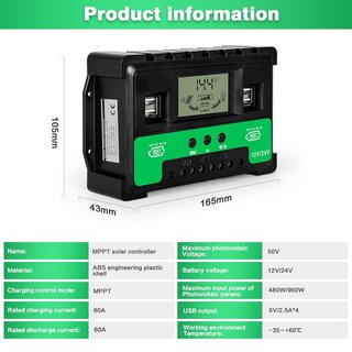 Jadeshay regulador carga solar inteligente USB