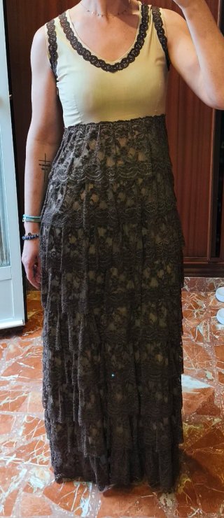 Vestido Almatrichi Fiesta Encaje Talla M