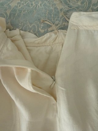 Gonna Weekend Max Mara Lino Bianco Crema