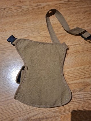Bandolera tipo pesca beige/marrón
