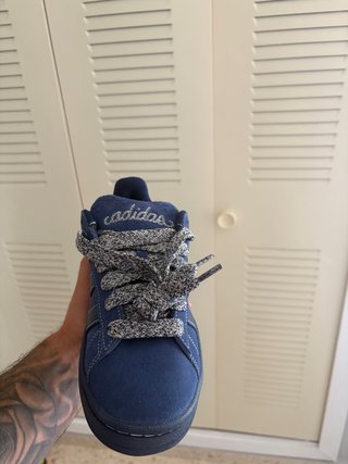 Tenis Adidas Azul/Gris Nuevos