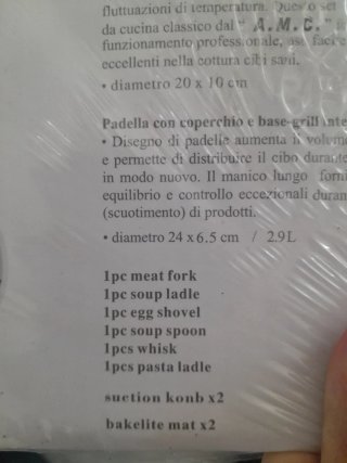 Batteria pentole AMC acciaio